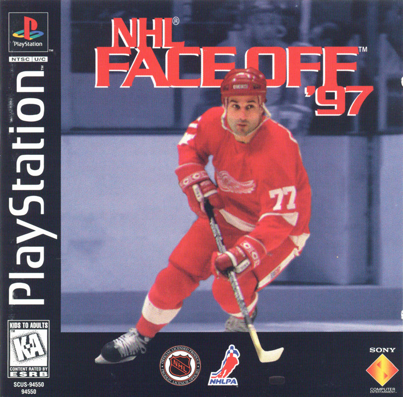 NHL FaceOff '97 box art for Playstation